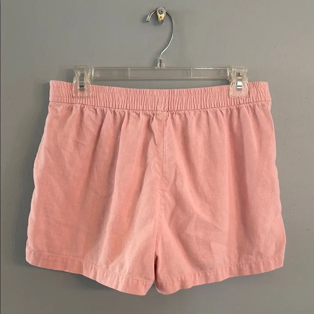 J. Crew Women's S Beachy Pull on Tropez Pink Linen blend Shorts